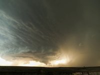 A Supercell Thunderstorm Over Texas