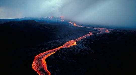 Η ροή λάβας από την τελευταία έκρηξη του Mauna Loa (credit: USGS)