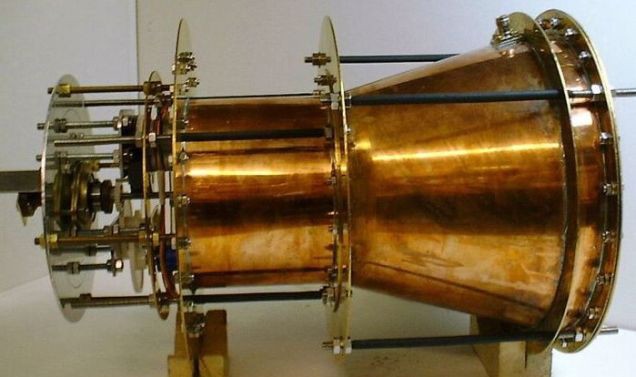Κάπως έτσι μοιάζει η EmDrive, η μηχανή χωρίς καύσιμο που προτείνει ο Shawyer